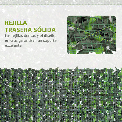 Outsunny Seto Artificial Rollo 3x1 M Pantalla Cerca De Privacidad Balcón Valla_5