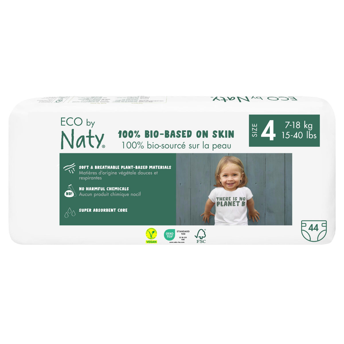 Pañal T4 Naty 7-18 kg, 44 ud