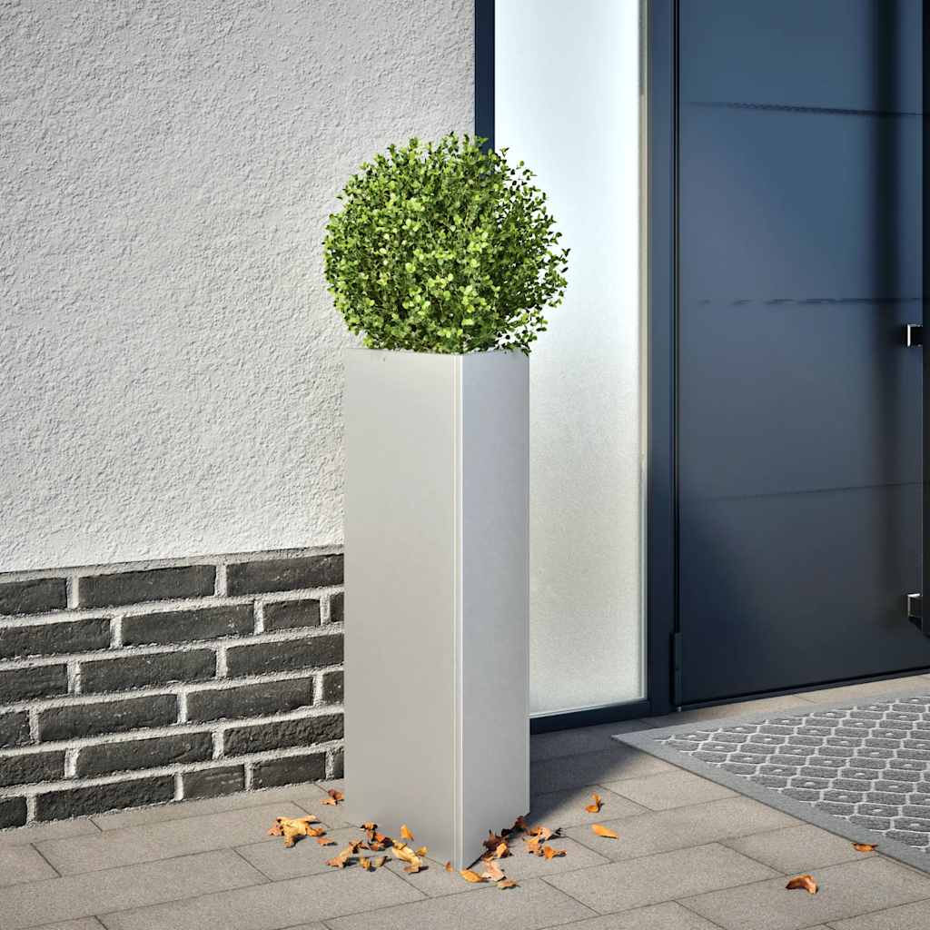 Jardinera Triangular Acero Galvanizado 30x26x75 Cm_1