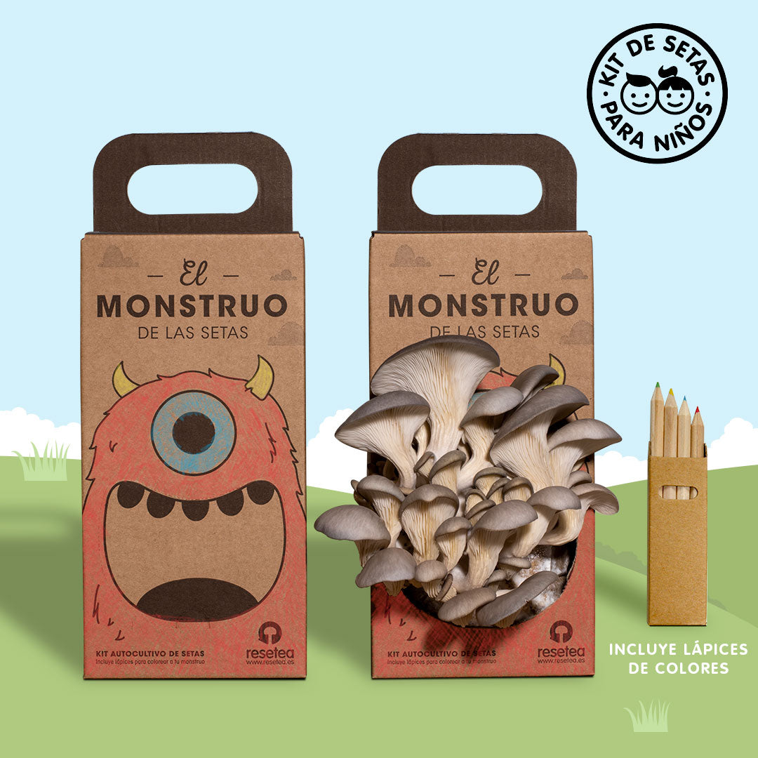Kit de Setas para Niños El Monstruo de las Setas – STEM Montessori, Regalo Educativo - Resetea_1