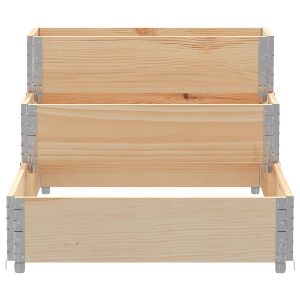 Arriate Elevado De 3 Niveles Madera Maciza De Pino 120x80 Cm_3