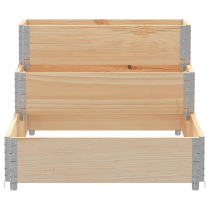 Arriate Elevado De 3 Niveles Madera Maciza De Pino 120x80 Cm_3