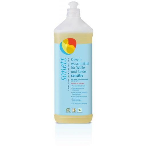 Detergente de oliva Sensitive para lana y seda Sonett 1 Litro
