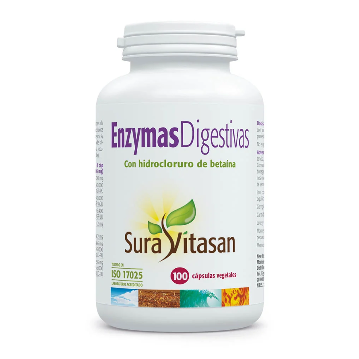 Enzimas digestivas Sura Vitasan 100 cápsulas
