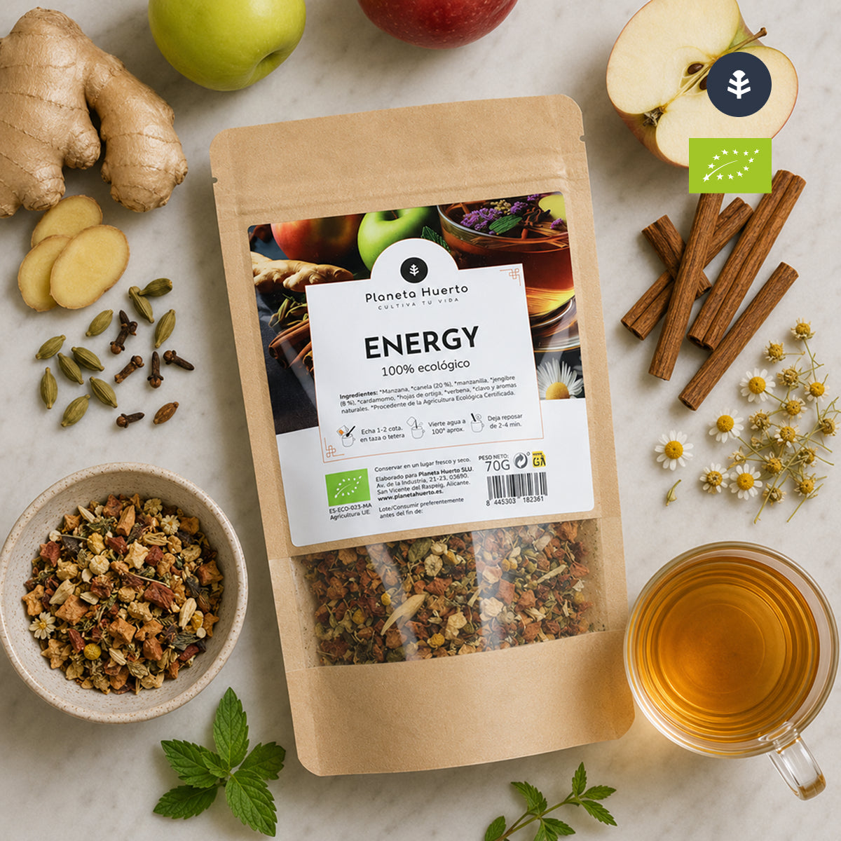 Infusión Energía ECO Planeta Huerto 70g