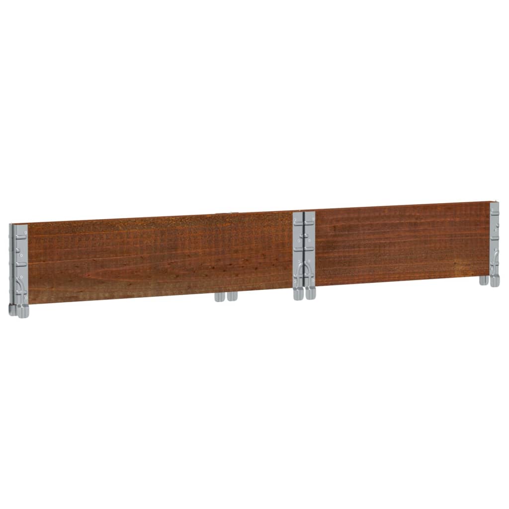 Jardinera De Madera Maciza De Pino Marrón 80x60 Cm_5