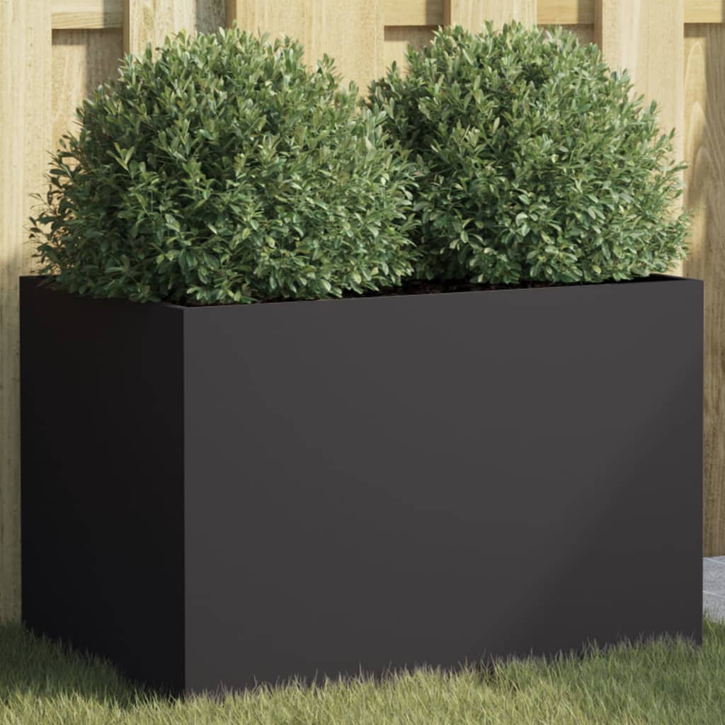 Jardinera Acero Negro 62x40x39 Cm_1