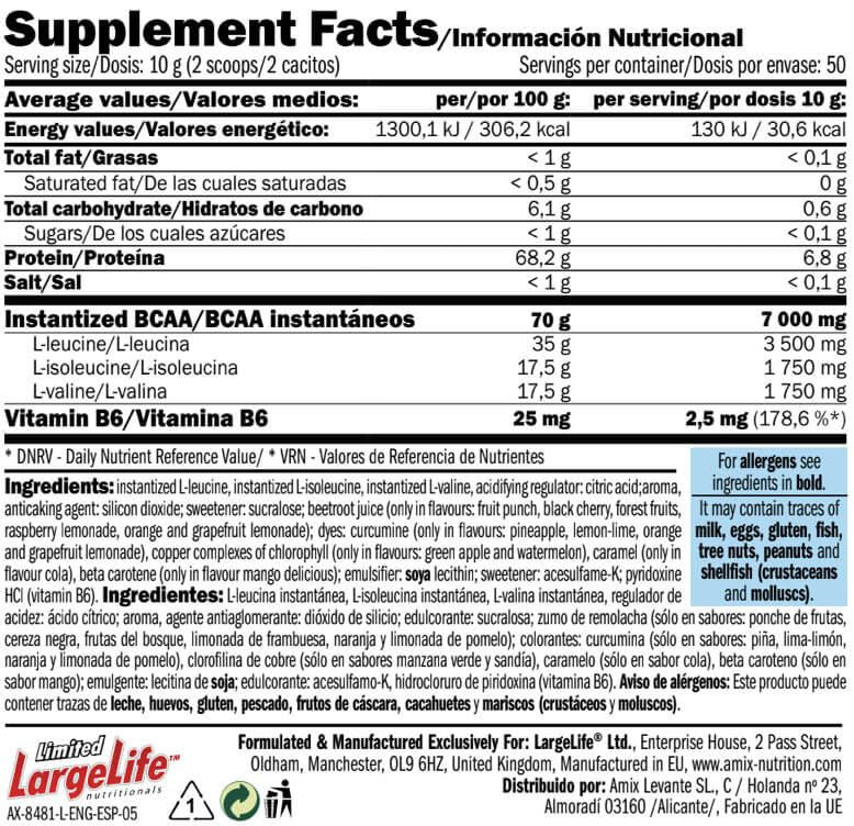 Bcaa Instant 500 Gr Lima - Limón_5