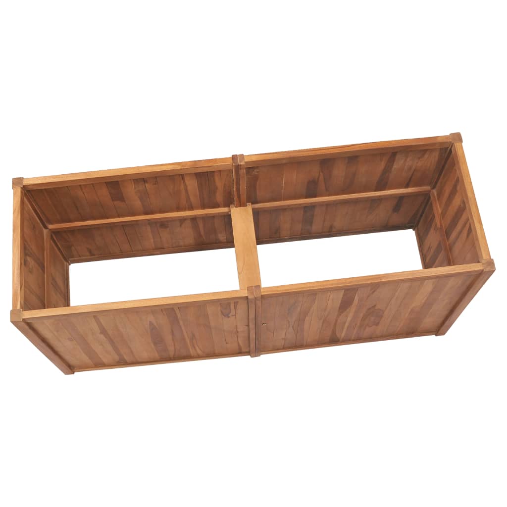 Arriate De Madera Maciza De Teca 150x50x70 Cm_2