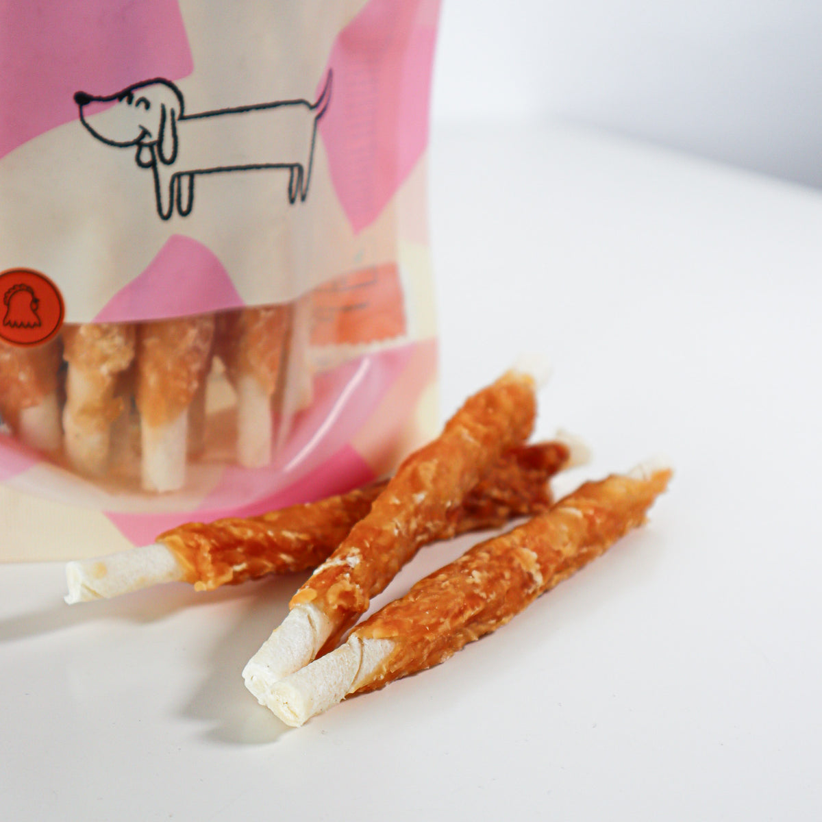 Snack Para Perro En Stick Vacuno Con Pollo Desecado Wuapu 12x100gr_1