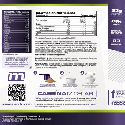 Caseína Micelar Nativa Micelpure™ - 1kg - Pastel De Limón - Ayuda A Mantener La Masa Muscula - Masmusculo_5