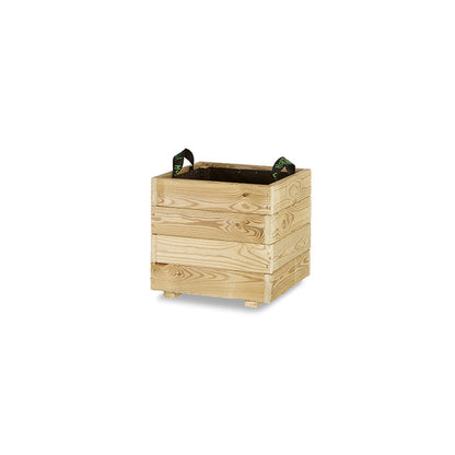 Jardinera Cuadrada De Madera Tratada Para Exterior Pun Hortalia 40x40x40 Cm_0