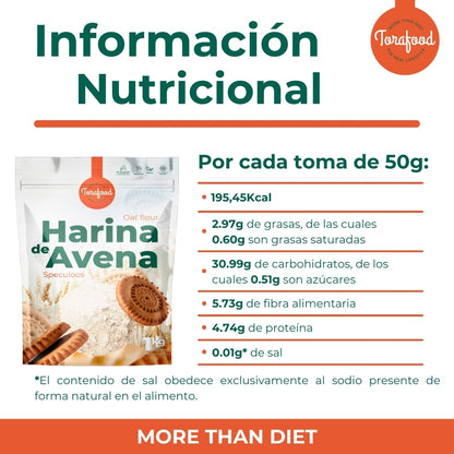 Harina De Avena Speculoos (Lotus) Torafood 1kg