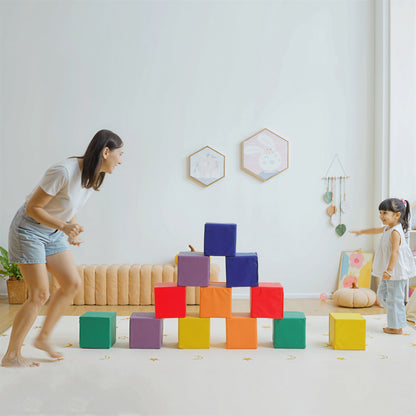Homcom Juego De 12 Bloques Psicomotricidad Para Niños Multicolor_3