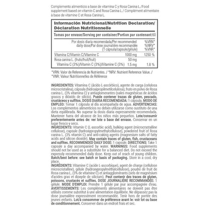 Vitamina C 1000mg - 60 Cápsulas Vegetales - Reduce La Fatiga - Masmusculo_5