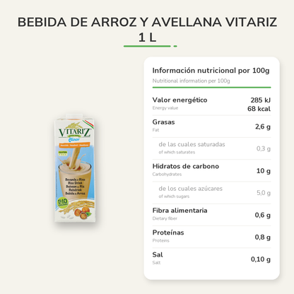 Información nutricional