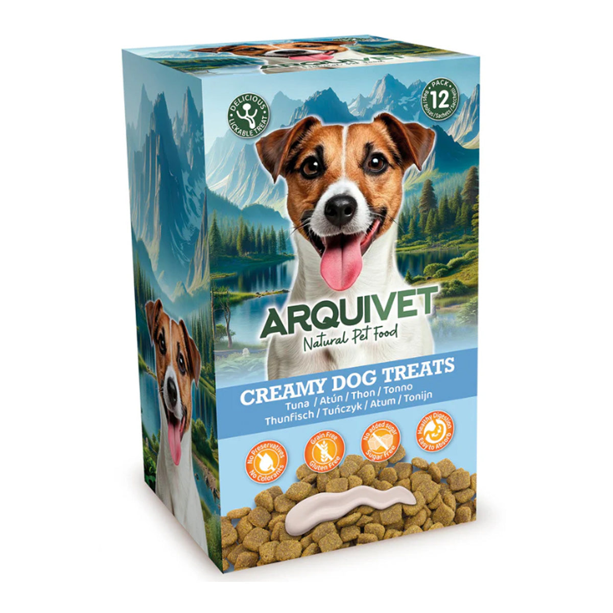 Snack líquido Creamy para Perro de Atún Arquivet (5 sobres de 15g)