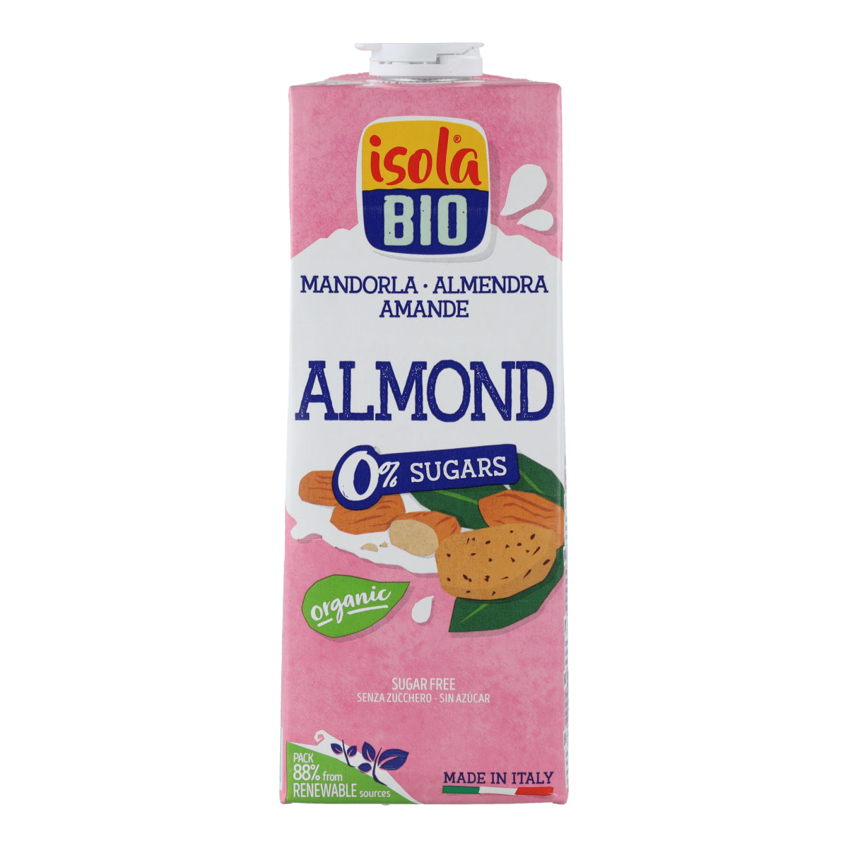 Pack 6x Bebida de Almendras Sin Azúcar Bio Isola Bio 1 L