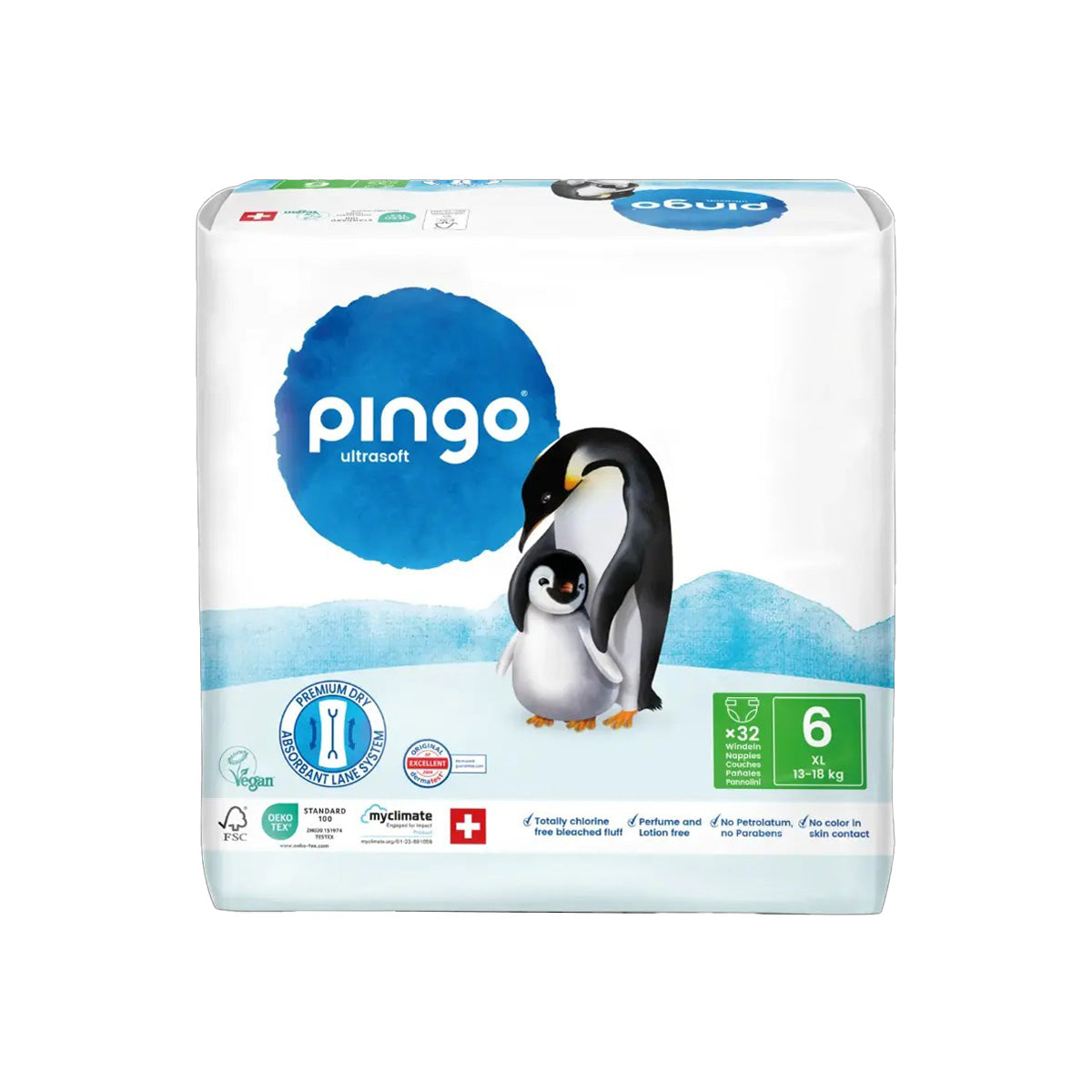 Pack Ahorro Pañales T6 XL (13-18kg) Pingo 64 unidades