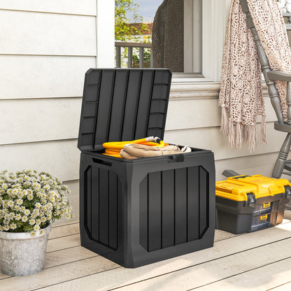 Baúl De Exterior Outsunny Pp Negro 56x45x53 Cm_1
