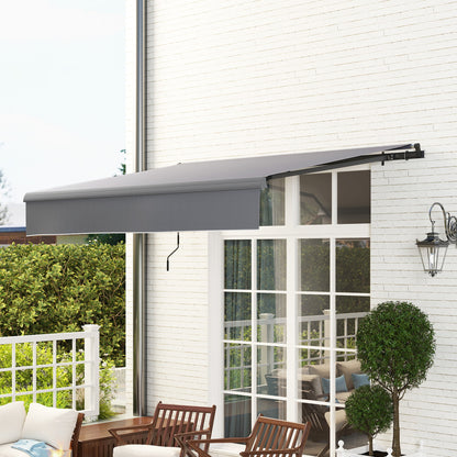 Outsunny Toldo Manual Retráctil 3x2 M Ajustable Con Manivela Protección Uv50+_3