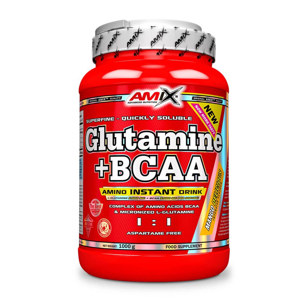 Glutamina + Bcaa - 1kg - Mango - Bcaa + Glutamina - Amix Nutrition_0