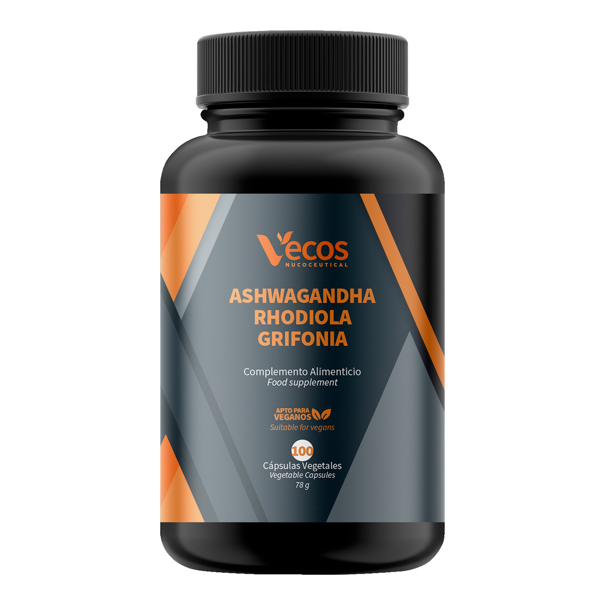 Ashwagandha Rhodiola Grifonia Vecos 100 Cápsulas | Estrés, Ánimo Y Equilibrio Diario | Con 5-htp_0