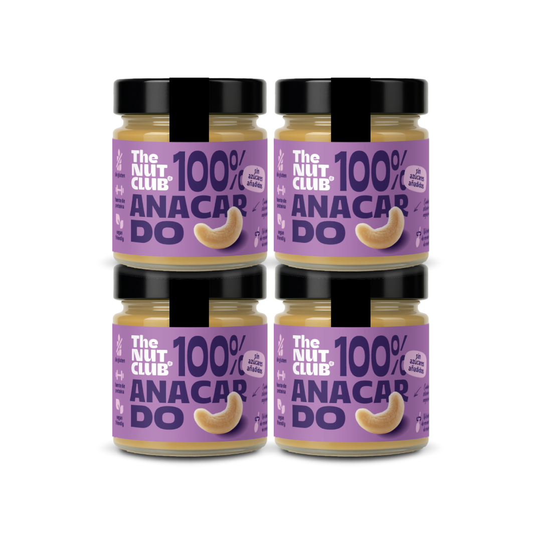 Pack crema 100% de anacardo 4 uds The Nut Club 720g_0