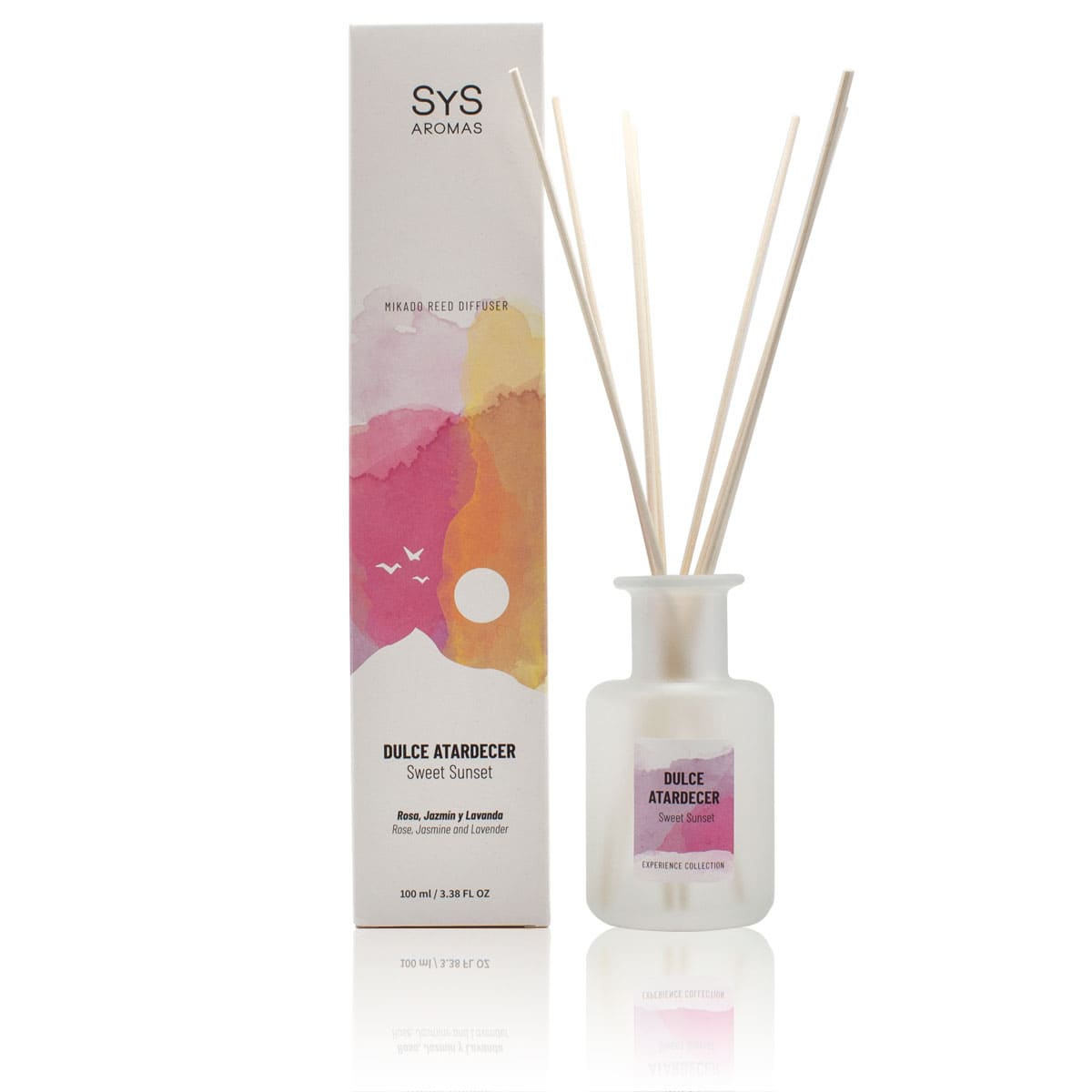 Ambientador Mikado Dulce Atardecer Experience SYS Aromas 100 ml | Aroma Floral y Herbal | Relajante_0