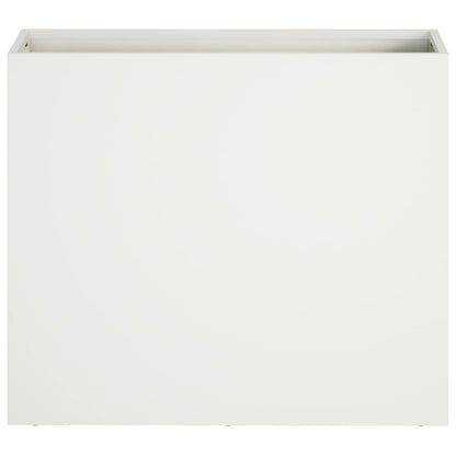Macetero De Jardín 2 Uds. Blanco 50 X 20 X 40 Cm_3