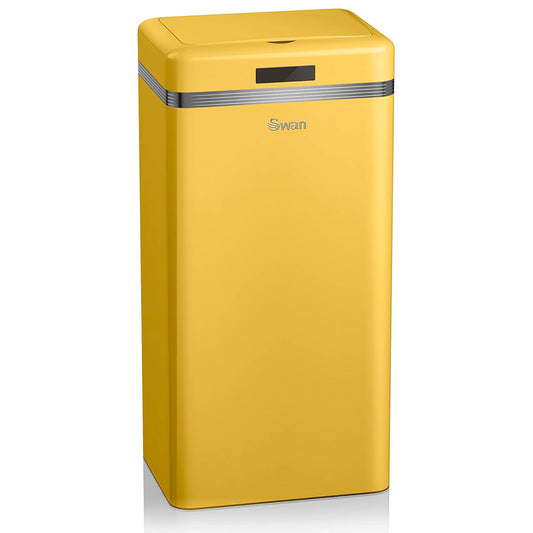 Swan Cubo De Basura Cocina Automático, Sensor De Movimiento, 45l, Metálico, Papelera Reciclaje,swka4500yelneu,amarillo_0
