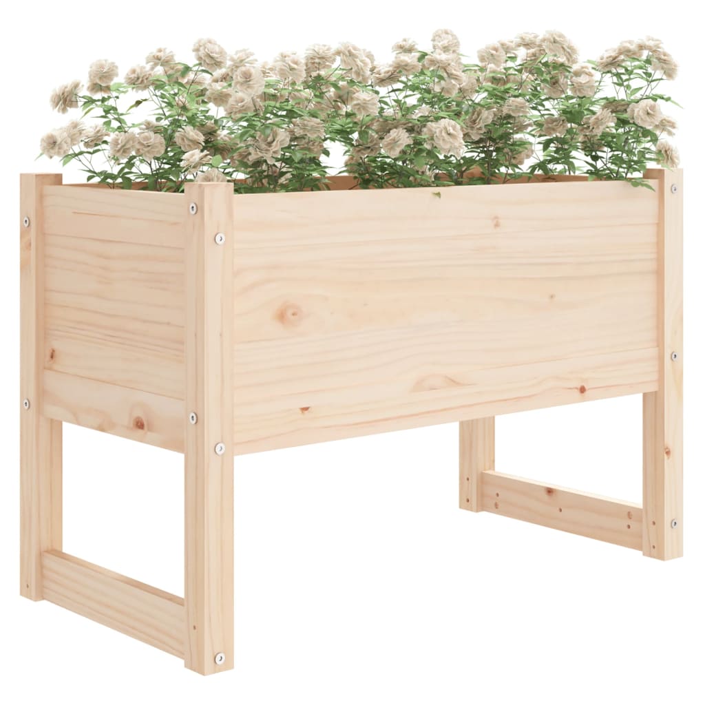 Jardinera De Madera Maciza De Pino 78x40x52 Cm_2