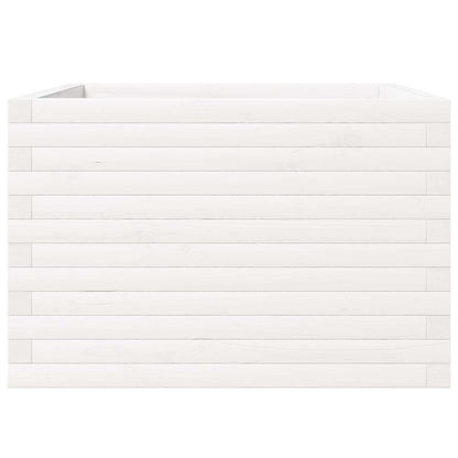 Jardinera Madera Maciza De Pino Blanco 70x70x46 Cm_4