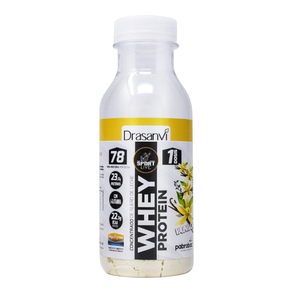 Sport Live Whey Protein Concentrada Botella Monodosis 30 Gr Vainilla_0