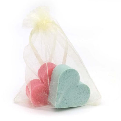 Bolsa De Organza Con 2 Jabones - Aroma Té Verde - Jabón De Glicerina Con Forma De Corazón - Detalle Para Invitados_4
