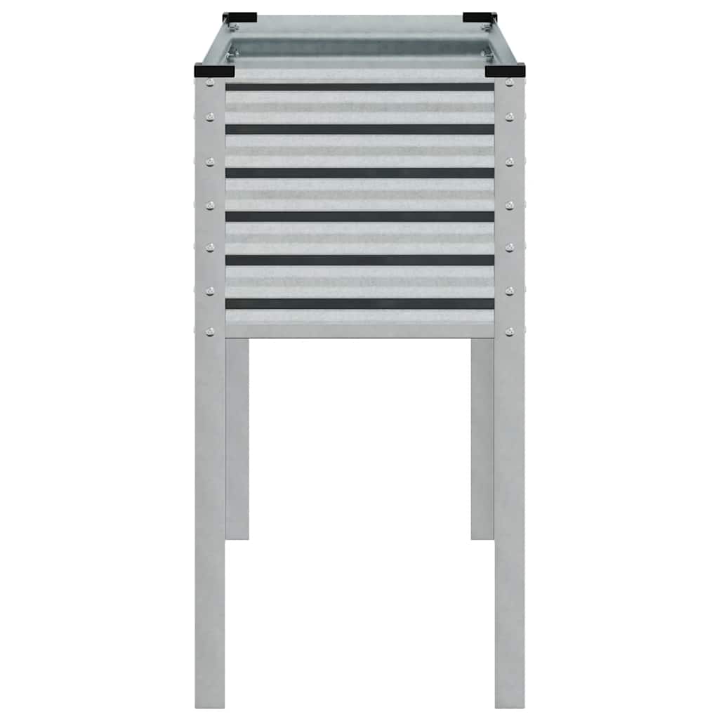 Jardinera De Jardín 100x45x90 Cm De Acero Galvanizado_4