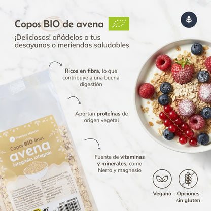 Copos de Avena integrales gruesos ECO Planeta Huerto 1.5 kg