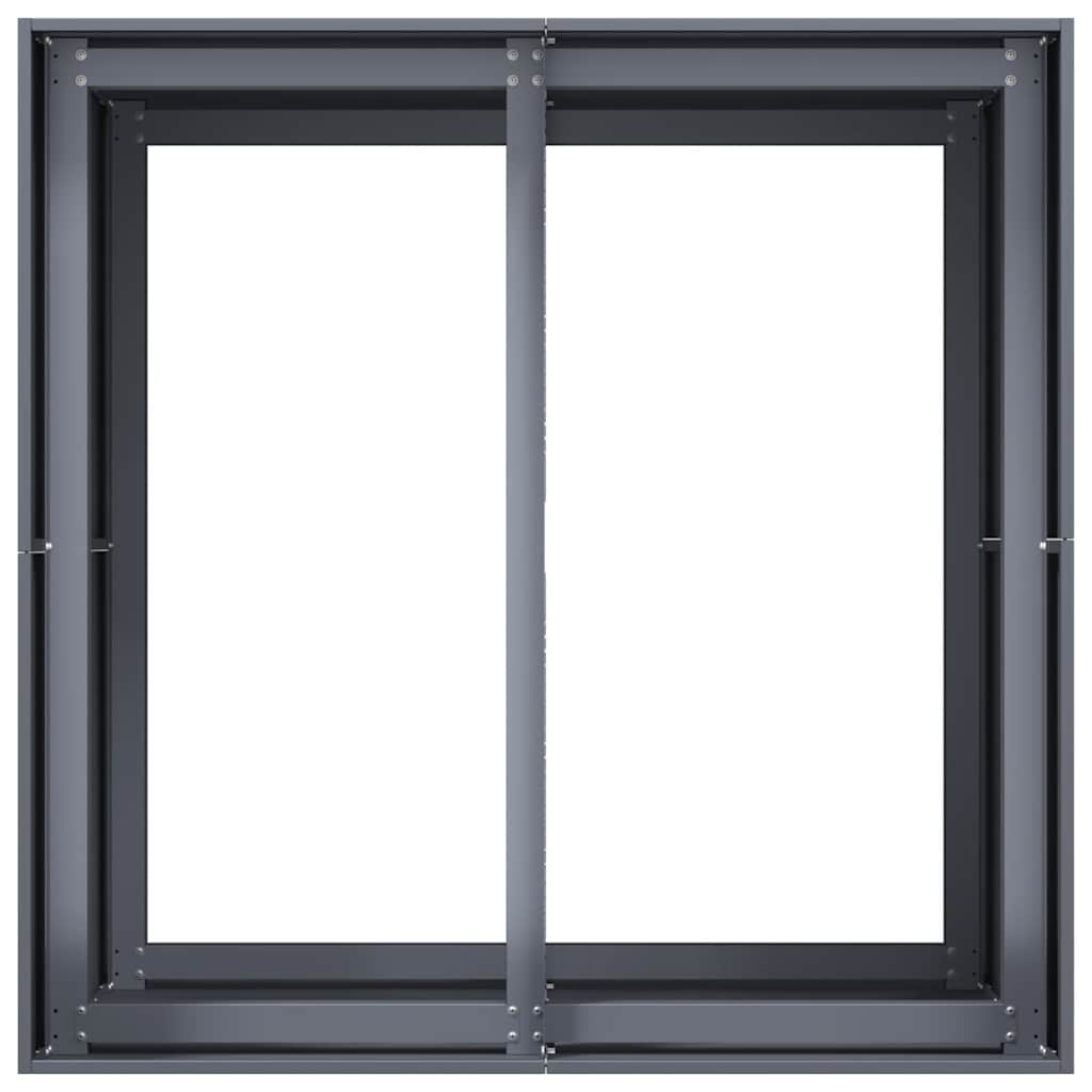 Jardinera Acero Gris Antracita 80x80x80 Cm_4