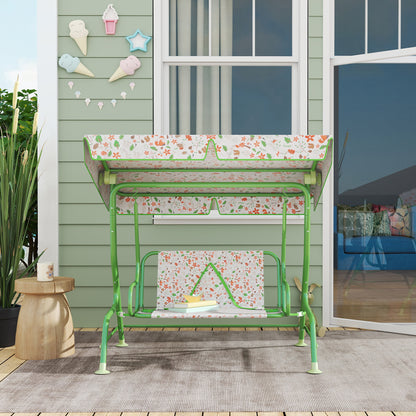 Aiyaplay Columpio De Jardín Exterior Para Niños De +3 Años 112x75x120 Cm Verde_3