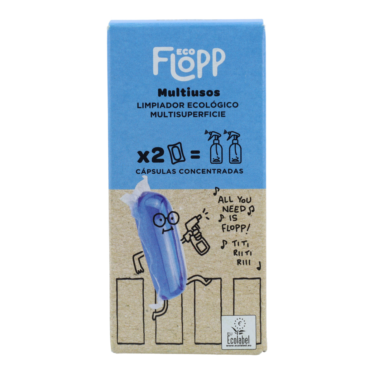 Multiusos hidrosoluble Refill, Flopp, 2 cápsulas