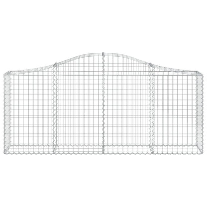Cestas De Gaviones 40 Uds Forma De Arco Hierro 200x30x80/100 Cm_3