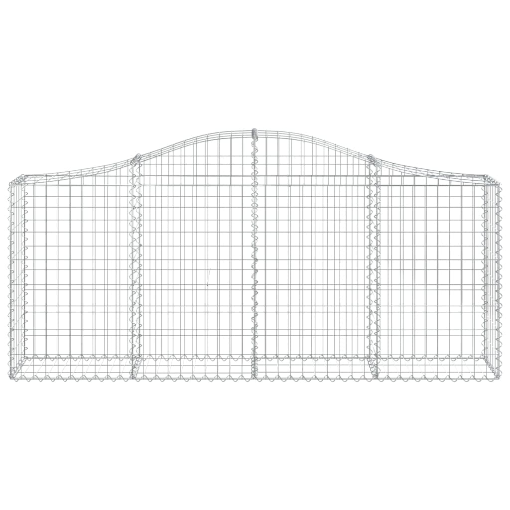Cestas De Gaviones 20 Uds Forma De Arco Hierro 200x30x80/100 Cm_3