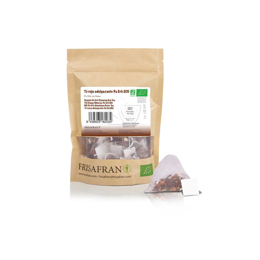 Té Rojo Pu Erh Adelgazante Ecológico En Pirámides | Calidad | Frisafran 30 Uds_0