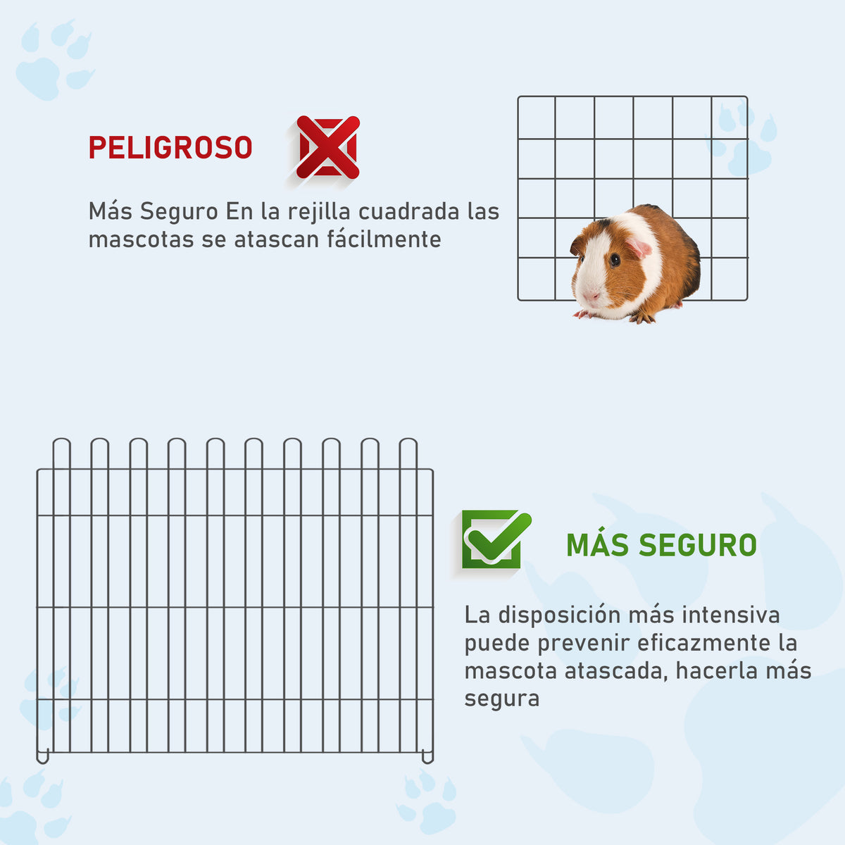Pawhut Parque Perros Plegable Cerca Entrenamiento Mascotas 8 Vallas 71x61cm_4