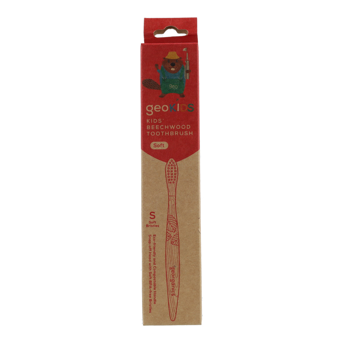 Cepillo de Dientes de madera de Haya KIDS Georganics