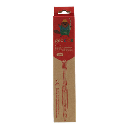 Cepillo de Dientes de madera de Haya KIDS Georganics