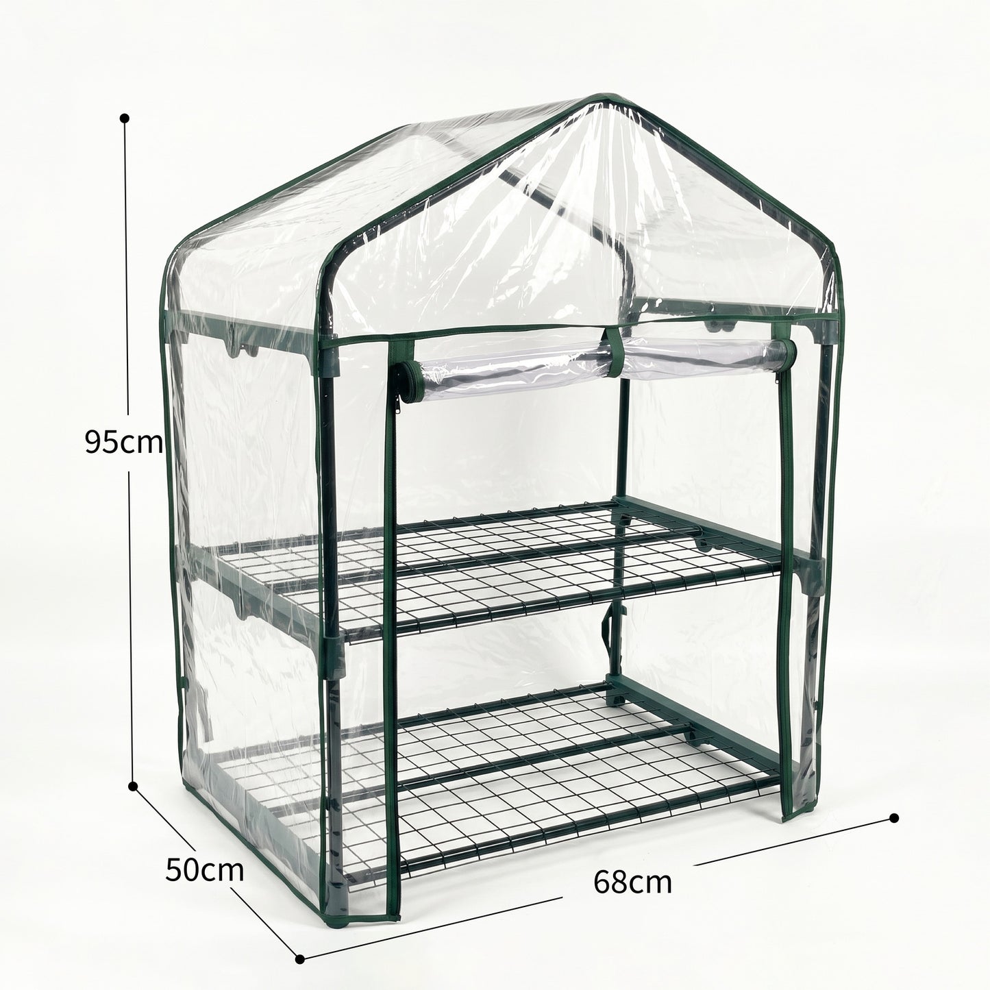 Invernadero De Jardín 2 Alturas Pvc Impermeable Nyana Garden 95x68x50cm_4