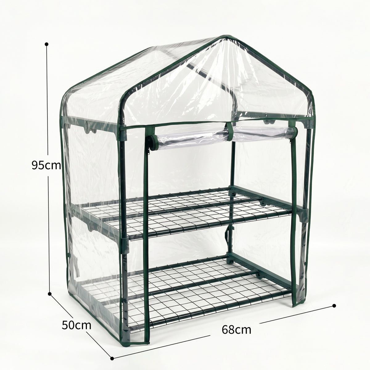 Invernadero De Jardín 2 Alturas Pvc Impermeable Nyana Garden 95x68x50cm_4