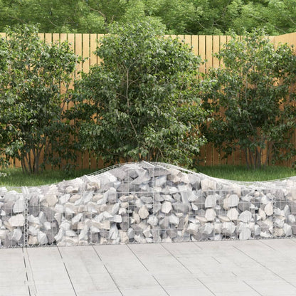 Cestas Gaviones 15 Uds Forma De Arco Hierro 200x50x40/60 Cm_1