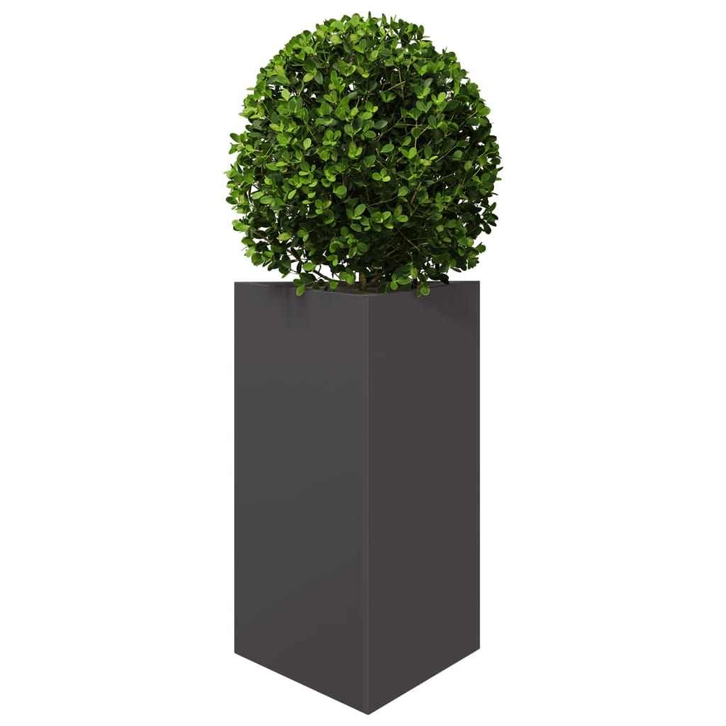 Jardinera Triangular Acero Negro 50x43x75 Cm_2
